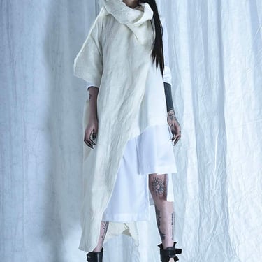 Asymmetric Wool Felted Cloak