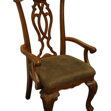 DAVIS INTERNATIONAL Mahogany Chippendale Style Dining Arm Chair 