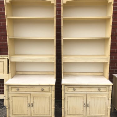 Faux Bamboo Hutch - TWO Available for Custom Lacquer 