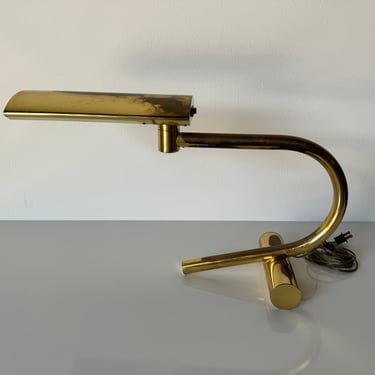 Mid Century Modern Brass Swivel Articulating Desk Lamp 