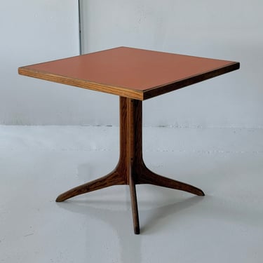 Oak Brutalist Square Dining Table