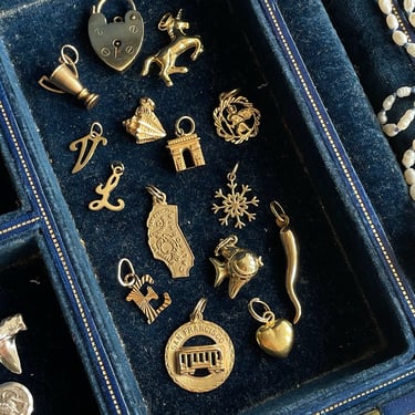 Solid Gold Vintage Charms