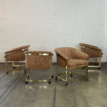 Barrel back Chairs attributed to Milo Baughman 