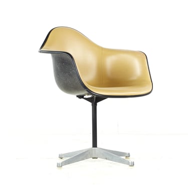 Charles Eames for Herman Miller Mid Century Upholstered Shell Office Chair - mcm 