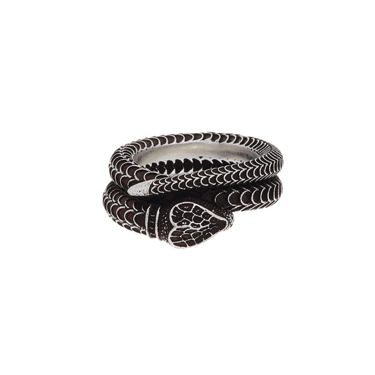 GUCCI- Gucci Garden Sterling Snake Ring, Size-22