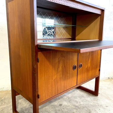 Danish Modern Teak Bar Cabinet by Arne Wahl-Iversen for IKEA 