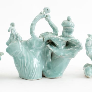Eva Bouzard-Hui Abstract Art Pottery Sculptures, 3