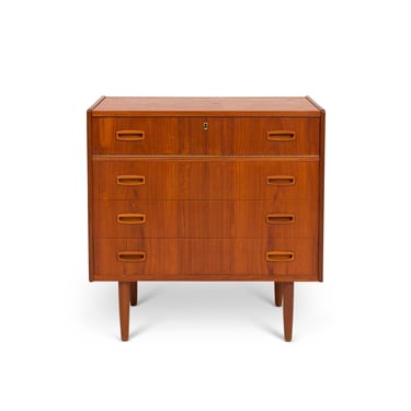 Vintage Danish Mid-Century Teak Vanity Dresser 