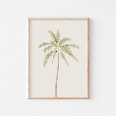 Palm Tree Print, Palm Tree Wall Art, Beach Print, California Art Print, Tropical Room Decor, Palm Tree Poster 