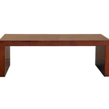 39" Simple Plank Wood Brown Rectangular Coffee Table Stand ws4251BE 