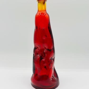 Vintage Handblown Red Cadmium Glowing Glass by LeChalet