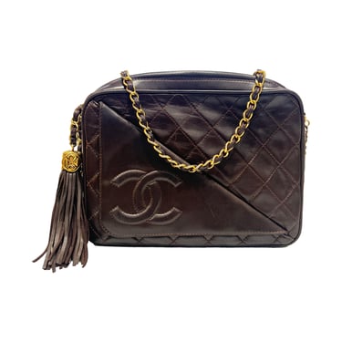 Chanel Brown Tassel Shoulder Bag