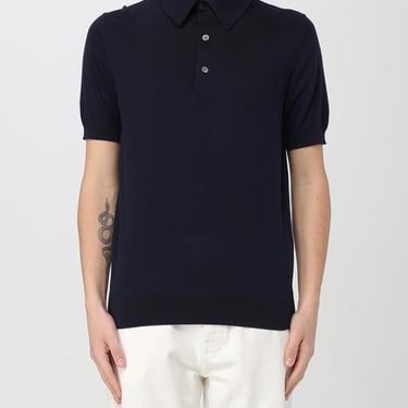 Zegna Polo Shirt Men Navy