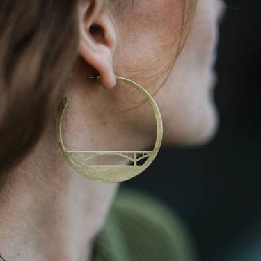 Large Brass Sellwood Bridge Hoops