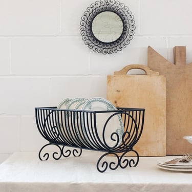 vintage French dish drying rack