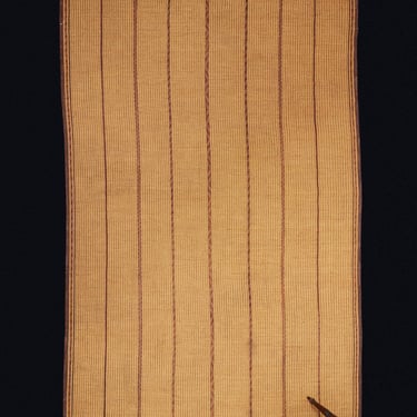 Large Early Tuareg Carpet with an Open Field and Separated by 7 Thin Decorative Stripes