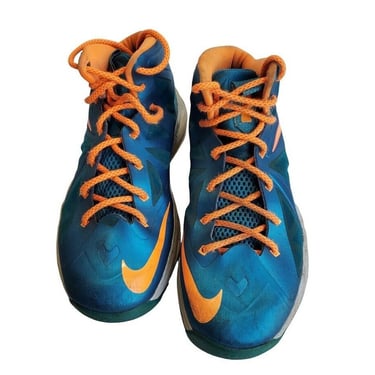 Nike Lebron X (GS) Turquoise Size 6.5 Youth/Men's Women's 8 Basketball High Top 