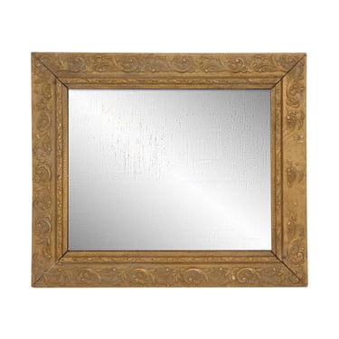 Hand Silvered Glass Gilt Wood Frame Wall Mirror 26.5 x 22.5