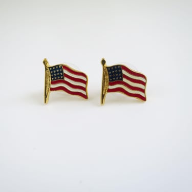 Tiny Metal American Flags , US Flag Miniature Decorations, Please READ LISTING 