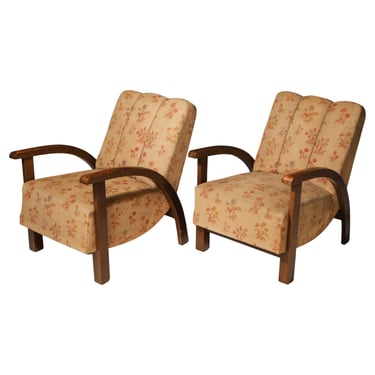 Pair of ART DECO armchairs, 1930s, Central Europe 