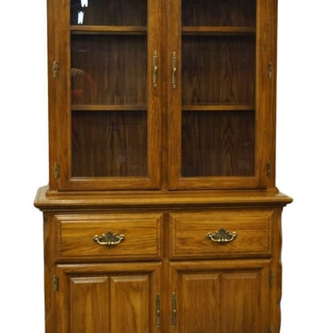 Cochrane Furniture Solid Oak Country French 42" Buffet W. Lighted China Cabinet 7716-80-4 