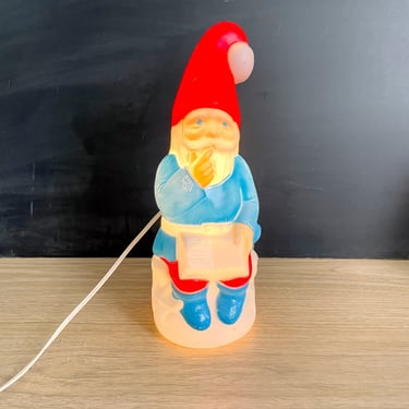 Empire gnome light up blow mold - 1970s vintage 