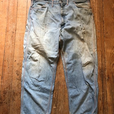 Thrashed 1970s Montgomery Ward Carpenter Jeans 40 
