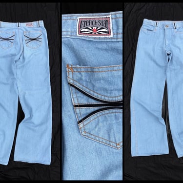 Vintage 1970s French Star bell bottom jeans | ‘70s denim bell bottoms 