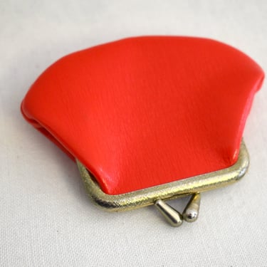 1960s Red Vinyl Change Purse 