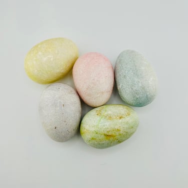 Alabaster Stone Pastel Easter Eggs