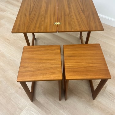 Mid Century Trolley Nest of Tables by McIntosh of Scotland 
