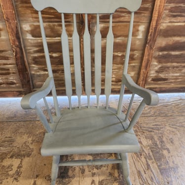 Grey Rocking Chair 24.5" x 40" x 17.25"