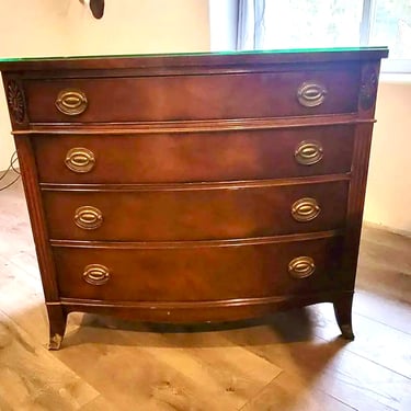 *RESERVED FOR ROCHELLE* Vintage Hepplewhite Dresser *Custom Lacquer Included*