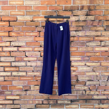 vintage 80s purple wool high waist trousers / 26