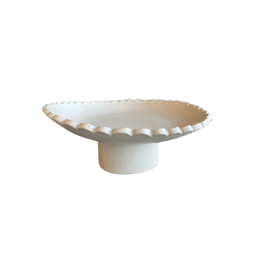 Handmade Scalloped Edge Dish