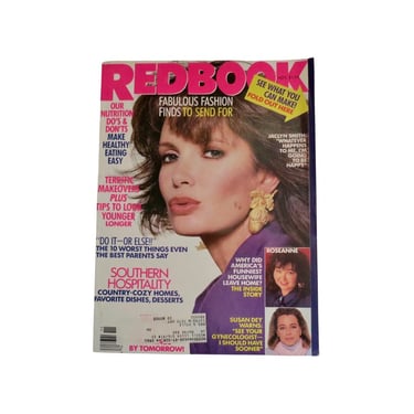 Vintage Redbook Magazine - November 1989 Issue - Women's Interest Magazines - Jaclyn Smith 