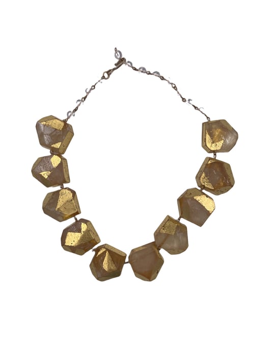 Gold Rock Necklace 
