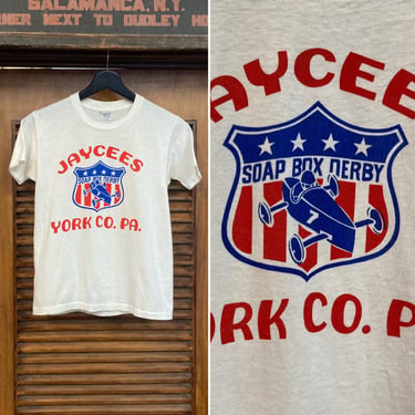 Vintage 1960’s Soap Box Derby York PA. Cotton Jaycees T-Shirt, 60’s Tee Shirt, Vintage Clothing 