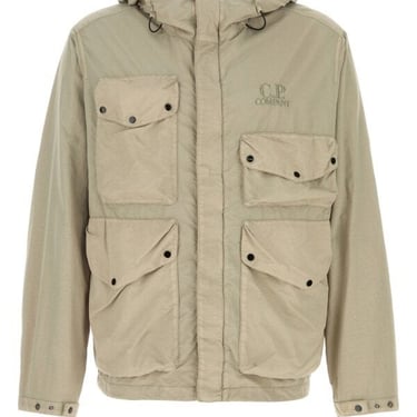 C.P. Company Men Cappuccino Nylon Goggle Jacket