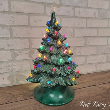 Vintage 17" Ceramic Christmas Tree 