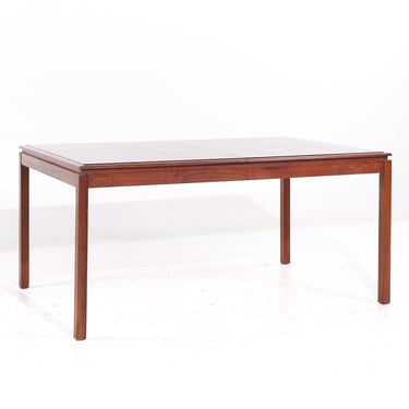 Dillingham Mid Century Walnut Expanding Dining Room Table with 2 Leaves - mcm 