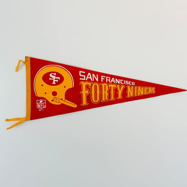 Vintage 1967 San Francisco 49ers Full Size NFL Team Pennant 