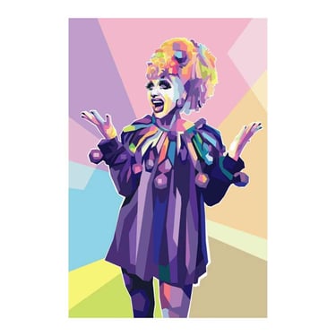 Rainbow Drag Queen Print 8x12