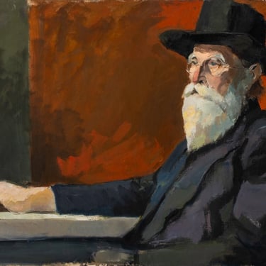 Marcel Mutin &quot;Old Man with Beard&quot; Oil on Canvas