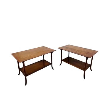 #1678 Pair of Robsjohn-Gibbings for Widdicomb Tiered End Tables