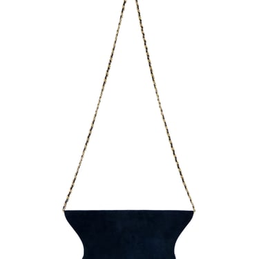 Charles Jourdan Sculptural Suede Bag