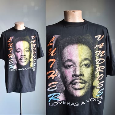 Vintage Luther Vandross Love Has a Voice Tshirt / 90s Luther Vandross Tee / Luther Vandross Hinterland Tee / Original Luther Vendors Tee XL 