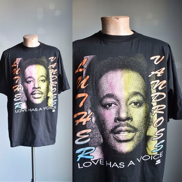 80s ヴィンテージ　LUTHER VANDROSS　バンドTシャツ　1987 80s Luther Vandross Vintage Rap Tee L | eBay