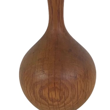 American Craftsman Woodturner Rude Osolnik 1960s Petite Oak Weed Pot