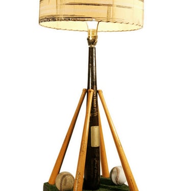 1974 LA Dodgers Hank Aaron Commemorative 715 Homerun Table Lamp 